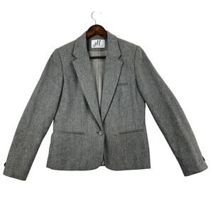 VNTG JH Collectibles Gray Wool Blazer Union Made Women’s SZ 8 GUC